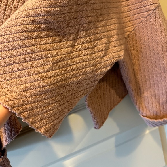 Free People I Can’t Wait Crop Sweater in Rose - Picture 6 of 8